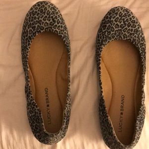 Lucky Brand Emmie leopard print flats